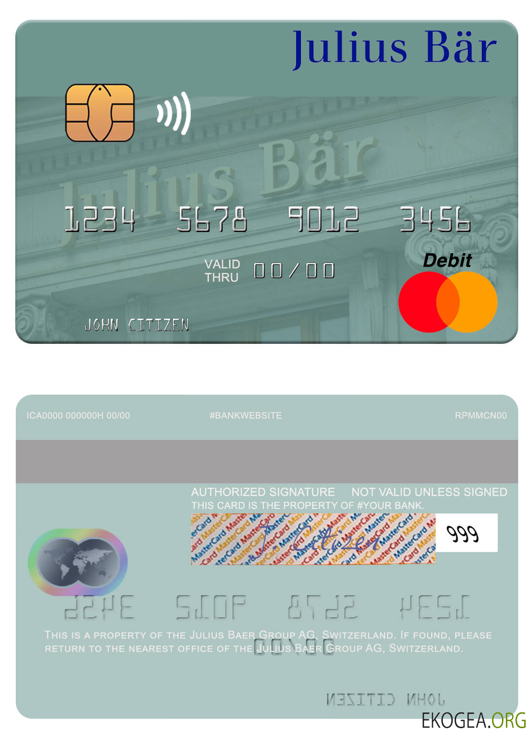 Suisse Julius Baer Group AG mastercard